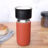 imageFellow 12 oz Carter Move Travel Mug  VacuumInsulated Stainless Steel Travel Coffee Mug  Coffee Tumbler with Ceramic Interior and Splash Guard  SiennaCorduroy Red