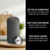 imageFellow 12 oz Carter Move Travel Mug  VacuumInsulated Stainless Steel Travel Coffee Mug  Coffee Tumbler with Ceramic Interior and Splash Guard  SiennaSlate Gray