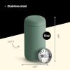 imageFellow 12 oz Carter Move Travel Mug  VacuumInsulated Stainless Steel Travel Coffee Mug  Coffee Tumbler with Ceramic Interior and Splash Guard  SiennaSmoke Green