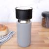 imageFellow 12 oz Carter Move Travel Mug  VacuumInsulated Stainless Steel Travel Coffee Mug  Coffee Tumbler with Ceramic Interior and Splash Guard  Siennamattegrey