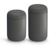 imageFellow 12 oz Carter Wide Travel Mug  Wide Mouth VacuumInsulated Stainless Steel Coffee Mug  Tea and Coffee Tumbler with Ceramic Interior  Matte BlackSlate Gray