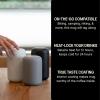 imageFellow 12 oz Carter Wide Travel Mug  Wide Mouth VacuumInsulated Stainless Steel Coffee Mug  Tea and Coffee Tumbler with Ceramic Interior  Matte BlackSlate Gray
