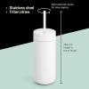 imageFellow 16 oz Carter Cold Travel Mug for Water Iced Tea Coffee Smoothies Iced Coffee ampamp more  Stainless Steel VacuumInsulated Iced Coffee tumbler with Spill Resistant lid and straw  Sand DuneSand Dune