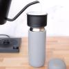 imageFellow 16 oz Carter Move Travel Mug  VacuumInsulated Stainless Steel Travel Coffee Mug  Coffee Tumbler with Ceramic Interior and Splash Guard  Sand DuneMatte Grey