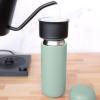 imageFellow 16 oz Carter Move Travel Mug  VacuumInsulated Stainless Steel Travel Coffee Mug  Coffee Tumbler with Ceramic Interior and Splash Guard  Sand DuneMint Chip