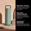 imageFellow 20 oz Carter Carry Vacuum Insulated Tumbler for Water Tea Coffee Smoothies ampamp more  Stainless Steel  Keeps Heat for 12 HoursStays Cold for 24 HoursLeakProof SealSlim WidthSiennaSmoke Green