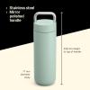 imageFellow 20 oz Carter Carry Vacuum Insulated Tumbler for Water Tea Coffee Smoothies ampamp more  Stainless Steel  Keeps Heat for 12 HoursStays Cold for 24 HoursLeakProof SealSlim WidthSiennaMint Chip
