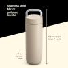 imageFellow 20 oz Carter Carry Vacuum Insulated Tumbler for Water Tea Coffee Smoothies ampamp more  Stainless Steel  Keeps Heat for 12 HoursStays Cold for 24 HoursLeakProof SealSlim WidthSiennaSand Dune