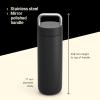 imageFellow 20 oz Carter Carry Vacuum Insulated Tumbler for Water Tea Coffee Smoothies ampamp more  Stainless Steel  Keeps Heat for 12 HoursStays Cold for 24 HoursLeakProof SealSlim WidthSiennaMatte Black