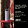 imageFellow 20 oz Carter Carry Vacuum Insulated Tumbler for Water Tea Coffee Smoothies ampamp more  Stainless Steel  Keeps Heat for 12 HoursStays Cold for 24 HoursLeakProof SealSlim WidthSiennaPeri Twinkle