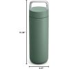 imageFellow 20 oz Carter Carry Vacuum Insulated Tumbler for Water Tea Coffee Smoothies ampamp more  Stainless Steel  Keeps Heat for 12 HoursStays Cold for 24 HoursLeakProof SealSlim WidthSiennaSmoke Green