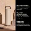 imageFellow 20 oz Carter Carry Vacuum Insulated Tumbler for Water Tea Coffee Smoothies ampamp more  Stainless Steel  Keeps Heat for 12 HoursStays Cold for 24 HoursLeakProof SealSlim WidthSiennaSand Dune