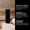 imageFellow 20 oz Carter Carry Vacuum Insulated Tumbler for Water Tea Coffee Smoothies ampamp more  Stainless Steel  Keeps Heat for 12 HoursStays Cold for 24 HoursLeakProof SealSlim WidthSiennaMatte Black