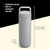 imageFellow 20 oz Carter Carry Vacuum Insulated Tumbler for Water Tea Coffee Smoothies ampamp more  Stainless Steel  Keeps Heat for 12 HoursStays Cold for 24 HoursLeakProof SealSlim WidthSiennaMatte Grey