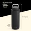 imageFellow 32 oz Carter Carry  Travel Vacuum Insulated Stainless Steel Tumbler  Keeps Heat for 12 HoursStays Cold for 24 Hours  LeakProof Seal  Stainless Steel Handle  Slim Width  Stone BlueMatte Black