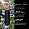 imageFellow 32 oz Carter Carry  Travel Vacuum Insulated Stainless Steel Tumbler  Keeps Heat for 12 HoursStays Cold for 24 Hours  LeakProof Seal  Stainless Steel Handle  Slim Width  Stone BlueMatte Black