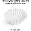 imageFellow Aiden Precision Coffee Maker Paper Filters  Flat Bottom Designed for Aidens Batch Brew Basket  50 Disposable Filters