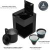 imageFellow Aiden Precision Coffee Maker ampamp Opus Conical Burr Coffee Grinder Bundle10Cup Thermal Carafe BuiltIn Brewing Guidance Scheduling Removable Water Tank Electric Coffee GrinderMatte Black