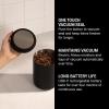 imageFellow Atmos Electric Vacuum Canister ampamp Storage Container  Airtight Coffee ampamp Food Storage Containers  Coffee Containers  Clear Glass 07 LiterMatte Black