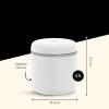 imageFellow Atmos Vacuum Coffee Canister ampamp Food Storage Container  07 Liter Canister holds up to 11 oz of Coffee Beans  Airtight Food Storage Containers  Coffee Containers  07 Liter  Matte BlackMatte White