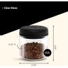imageFellow Atmos Vacuum Coffee Canister ampamp Food Storage Container Bundle  Airtight Coffee and Food Storage Containers  04 L and 07 L  Clear Glass