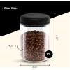 imageFellow Atmos Vacuum Coffee Canister ampamp Food Storage Container Bundle  Airtight Coffee and Food Storage Containers  04 L and 12 L  Clear Glass