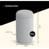 imageFellow Carter Coffee Mug 16 oz For Travel  Wide Mouth VacuumInsulated Stainless Steel Tea and Coffee Tumbler with Ceramic Interior  Matte BlackMatte Grey