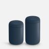 imageFellow Carter Coffee Mug 16 oz For Travel  Wide Mouth VacuumInsulated Stainless Steel Tea and Coffee Tumbler with Ceramic Interior  Matte BlackStone Blue