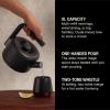 imageFellow Clyde Stovetop Tea Kettle  Modern Twist on a Whistling Teapot Stainless Steel Kettle Matte Black 17 Liter