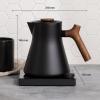 imageFellow Corvo EKG Electric Tea KettleElectric Pour Over Coffee and Tea PotQuick Heating Electric KettlesTemperature Control ampamp BuiltIn Brew TimerMatte White with Maple Handle09 LiterMatte Black with Walnut Handle  Lid Pull