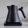 imageFellow Corvo EKG Electric Tea KettleElectric Pour Over Coffee and Tea PotQuick Heating Electric KettlesTemperature Control ampamp BuiltIn Brew TimerMatte White with Maple Handle09 LiterMatte Black