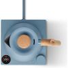 imageFellow Corvo EKG Electric Tea KettleElectric Pour Over Coffee and Tea PotQuick Heating Electric KettlesTemperature Control ampamp BuiltIn Brew TimerMatte White with Maple Handle09 LiterHazy Blue with Maple Handle  Lid Pull