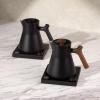 imageFellow Corvo EKG Electric Tea KettleElectric Pour Over Coffee and Tea PotQuick Heating Electric KettlesTemperature Control ampamp BuiltIn Brew TimerMatte White with Maple Handle09 LiterMatte Black