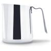 imageFellow Eddy Steaming Pitcher  Milk Frother Pitcher with Fluted Spout Premium Barista Tools for Precision Latte Art 188 Stainless Steel Graphite 18oz JugPolished Steel