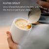 imageFellow Eddy Steaming Pitcher  Milk Frother Pitcher with Fluted Spout Premium Barista Tools for Precision Latte Art 188 Stainless Steel Graphite 18oz JugPolished Graphite