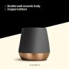 imageFellow Joey Double Wall Ceramic Coffee Mug  Refined and Sophisticated Matte White Single 8 oz CupMatte Black