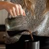 imageFellow Mighty Small Glass Carafe  Manual Pour Over Coffee Beaker and Tea Steeper Borosilicate Glass Decanter 169 oz Clear ContainerSMOKE GREY