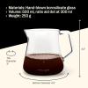 imageFellow Mighty Small Glass Carafe  Manual Pour Over Coffee Beaker and Tea Steeper Borosilicate Glass Decanter 169 oz Clear ContainerSMOKE GREY