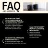 imageFellow Monty Milk Art Cups  Double Wall Ceramic Latte Mug Matte Black with Graphite Base 11 oz CupMatte Black