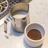 imageFellow Monty Milk Art Cups  Double Wall Ceramic Latte Mug Matte Black with Graphite Base 11 oz CupMatte White