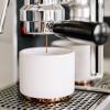 imageFellow Monty Milk Art Cups  Double Wall Ceramic Latte Mug Matte Black with Graphite Base 11 oz CupMatte White