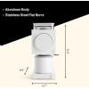imageFellow Ode Brew Grinder  Burr Coffee Grinder Electric  Coffee Bean Grinder with 31 Settings for Drip French Press ampamp Cold Brew  Small Footprint Coffee Grinder  Matte White