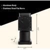 imageFellow Ode Brew Grinder  Burr CoffeeCoffee Bean Grinder with 31 Settings for Drip French Press ampamp Cold Brew  Small Footprint Electric Grinder  Matte Black