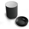 imageFellow Rocky Lowball Tumbler Set of 2  Insulated Stainless Steel Cocktail Tumblers with Ceramic Interior and Swivel Pebble Lid  10 oz Stone BlueMatte Black