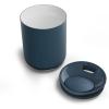 imageFellow Rocky Lowball Tumbler Set of 2  Insulated Stainless Steel Cocktail Tumblers with Ceramic Interior and Swivel Pebble Lid  10 oz Stone BlueStone Blue