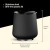 imageFellow Ruby Wine Tumbler Set of 2  Insulated Stainless Steel Wine and Cocktail Tumblers with Ceramic Interior and Swivel Pebble Lid  12 oz Mint ChipMatte Black