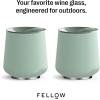 imageFellow Ruby Wine Tumbler Set of 2  Insulated Stainless Steel Wine and Cocktail Tumblers with Ceramic Interior and Swivel Pebble Lid  12 oz Mint ChipMint Chip  Pack of 2