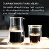 imageFellow Stagg Double Wall Coffee Carafe  Vessel for Pour Over Manual Coffee Maker Handblown Borosilicate Glass Decanter 20 oz Clear Pitcher