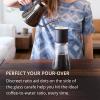 imageFellow Stagg Double Wall Coffee Carafe  Vessel for Pour Over Manual Coffee Maker Handblown Borosilicate Glass Decanter 20 oz Clear Pitcher