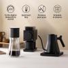 imageFellow Stagg EKG Pro Electric Gooseneck Kettle  PourOver Coffee and Tea Pot Stainless Steel Quick Heating Desert Rose with Maple Wood Handle 09 LiterMatte Black